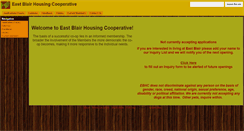 Desktop Screenshot of eastblairhousingcooperative.org